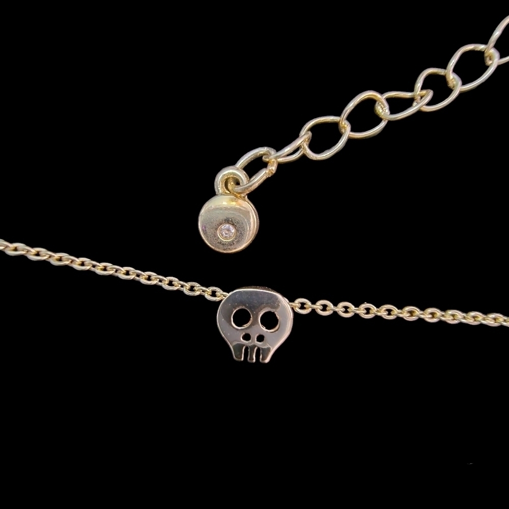 Torrid Gold Delicate Skull Necklace 18.5 inch chain with 5.5 inch extension